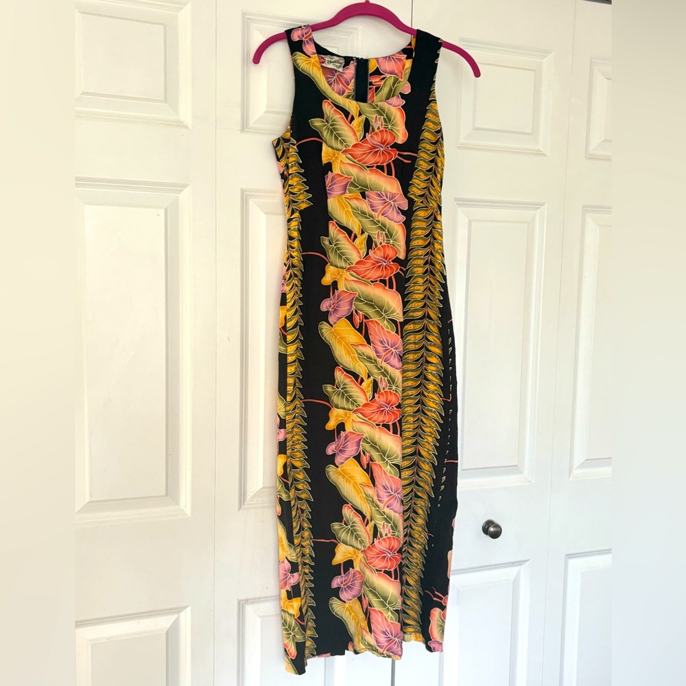 Authentic Vintage 90s slip dress Floral Print Hawaii